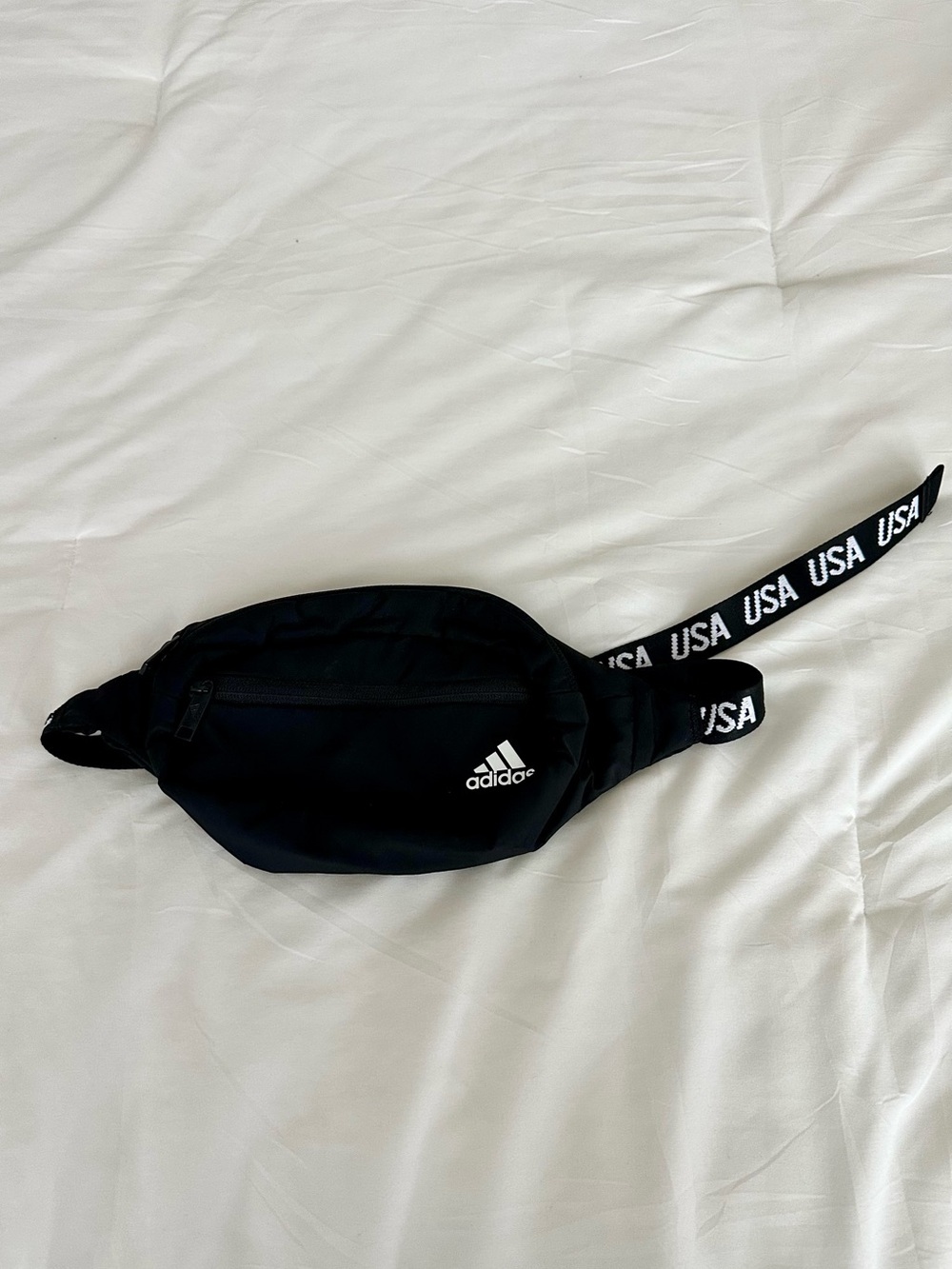 Adidas Black Waist Pack with USA Strap